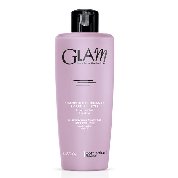 Glam shampoo illuminante capelli lisci dott solari